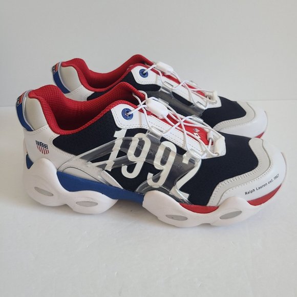NEW Polo Ralph Lauren Tokyo Stadium 1992 Sneakers Size 8 Red White main image 5